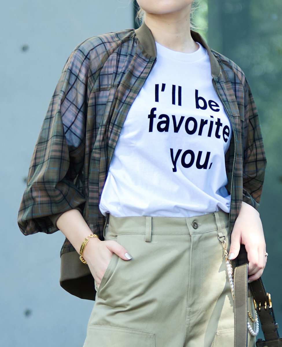 Soffitto チェック柄シアーブルゾン ソフィット ジャケット・アウター ブルゾン・ジャンパー グリーン ホワイト