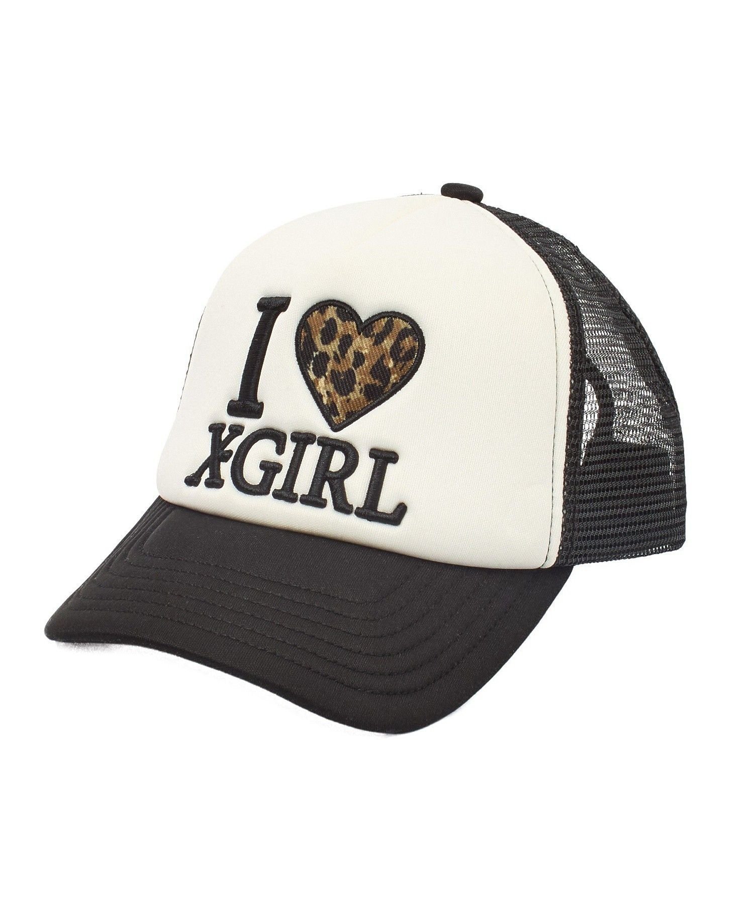 X-girl I LOVE X-GIRL TRUCKER CAP エックスガール 帽子 その他の帽子 ピンク ブラック ブラウン【送料無料】