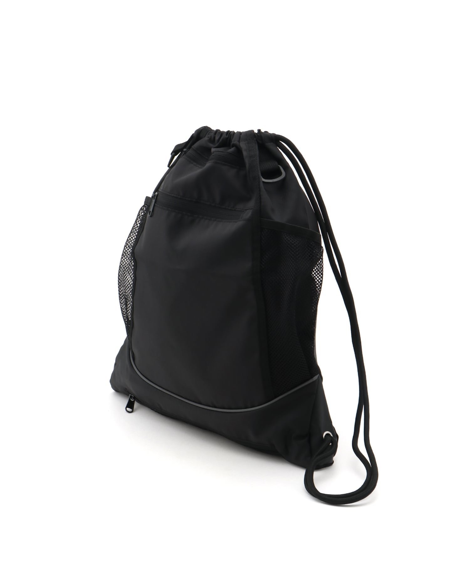 FReePLACe/(W)ボールメッシュバッグ ナップサック ミニョントレフル ルームヨンマルサンセレクティッド バッグ リュック・バックパック ブラック グレー