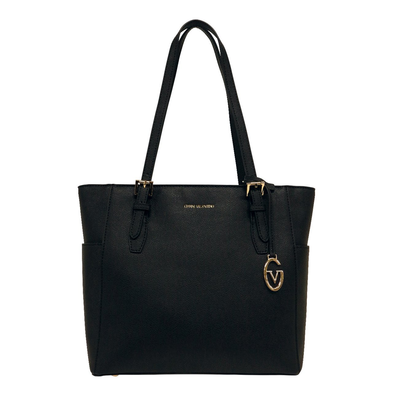 GIANNI VALENTINO GIANNI VALENTINO Tote Bag(M) ティエヌスクエア バッグ トートバッグ ブラウン ブラック