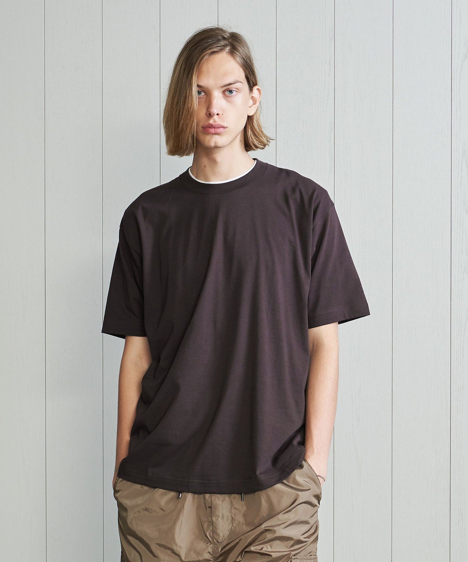 【SALE／50 OFF】BEAUTY YOUTH UNITED ARROWS ＜H＞COTTON CREW NECK T-SHIRT/Tシャツ ユナイテッドアローズ アウトレット トップス カットソー Tシャツ ブラウン ホワイト ブラック グレー ベージュ カーキ グリーン ネイビー【送料無料】