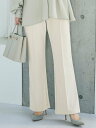 【SALE/50%OFF】coca 裏起毛ジョーゼットピンタックフレアパンツ コカ パンツ スラックス・ドレスパンツ ブラック オレンジ グリーン ホワイト
