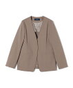 【SALE/40%OFF】SHIPS WOMEN <手洗い可能>ツイル ストレッチ ノーラペル ジャケット(セットアップ対応) シップス スーツ・フォーマル ス...