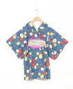 【SALE/50%OFF】OCEAN&GROUND OCEAN&GROUND/(K)レイヤード浴衣ワンピース Stripe&Flower オーシャンアンドグラウ...