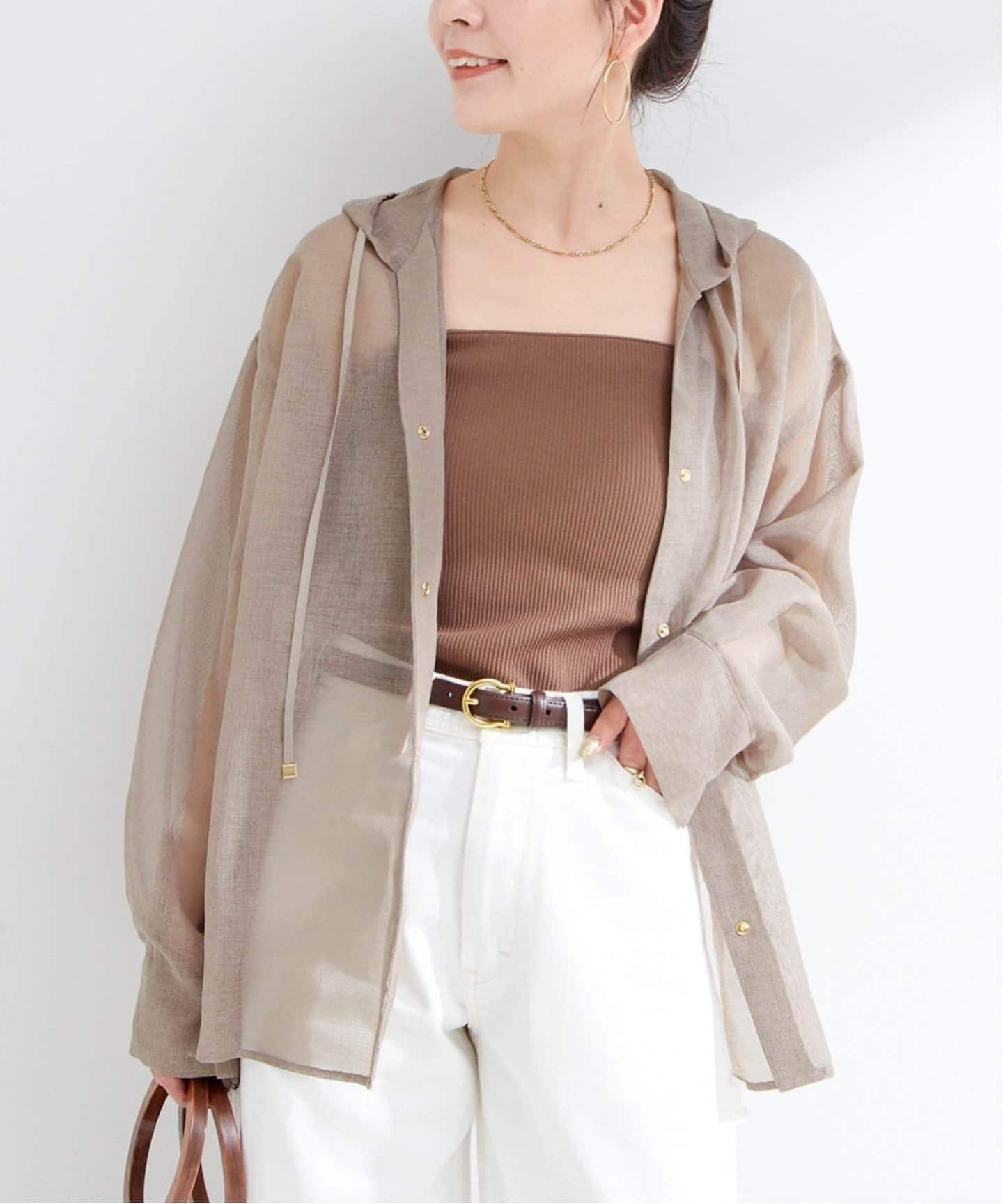 B.C STOCK 《追加8》手洗い可 / フードシアーブルゾン ベーセーストック ジャケット・アウター ブルゾン・ジャンパー ブラウン ホワイト ブラック ブルー【送料無料】のサムネイル