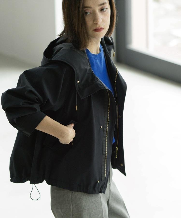 【SALE/40%OFF】OPAQUE.CLIP 《ツインセット》マウンテンパーカー*キルティングベストライナー【撥水/洗濯機OK】 オペークドットクリップ トップス パーカー・フーディー ブラック カーキグリーン ブラウン【送料無料】