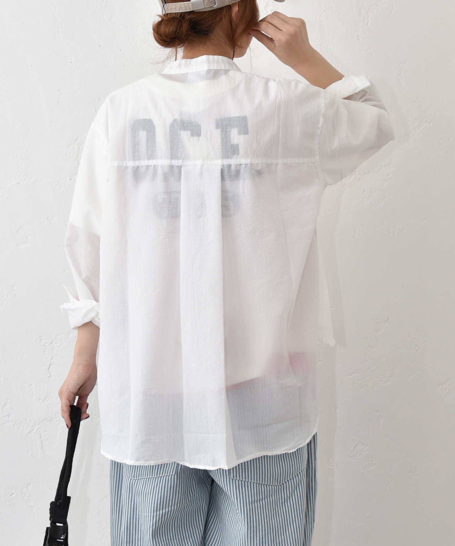 her. her.｜ワッシャーボイルシャツ [[CE3SH260405C]][C] ハグハグ トップス シャツ・ブラウス