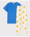 【SALE/29%OFF】PETIT BATEAU プリント半袖パジャマ プチバトー インナー・ルームウェア パジャマ ホワイト【送料無料】
