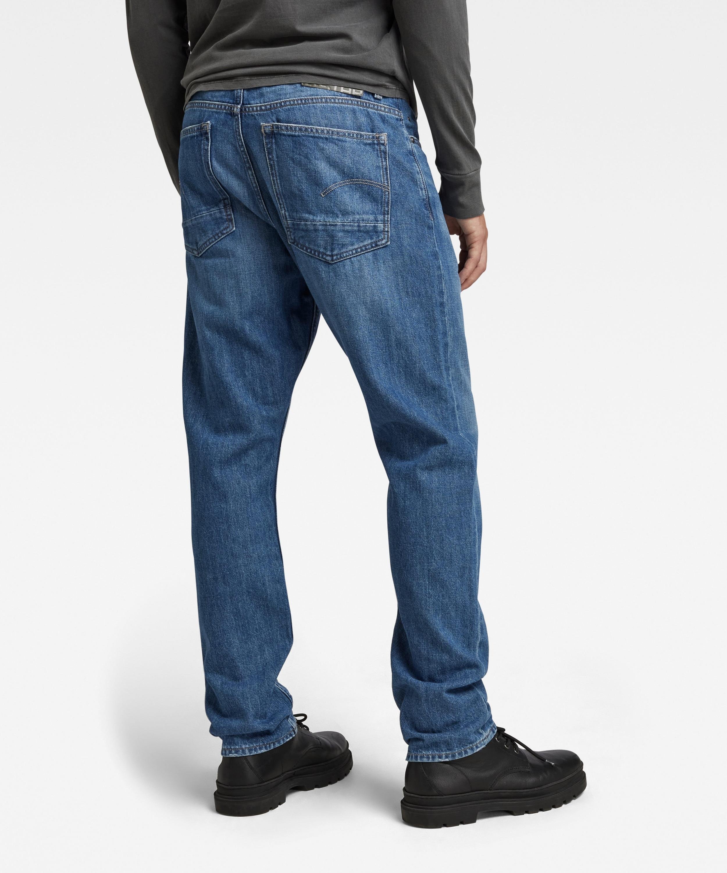 【公式ショップ】TRIPLE A REGULAR STRAIGHT JEANS/ベーシックデザインストレートジーンズ ジースターロゥ パンツ ジーンズ・デニムパンツ ブルー