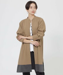 エヴェックス バイ クリツィア 服 レディース 【SALE／43%OFF】EVEX by KRIZIA 【ウォッシャブル】バイカラーソフトタイプライターロングシャツ エヴェックス バイ クリツィア トップス シャツ・ブラウス ブラウン ネイビー【送料無料】