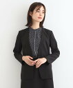 【SALE/60%OFF】INDIVI 【洗える/UVケア/接触冷感/SETUP可能】千鳥柄ノーカラージャケット インディヴィ スーツ・フォーマル セットアップ...