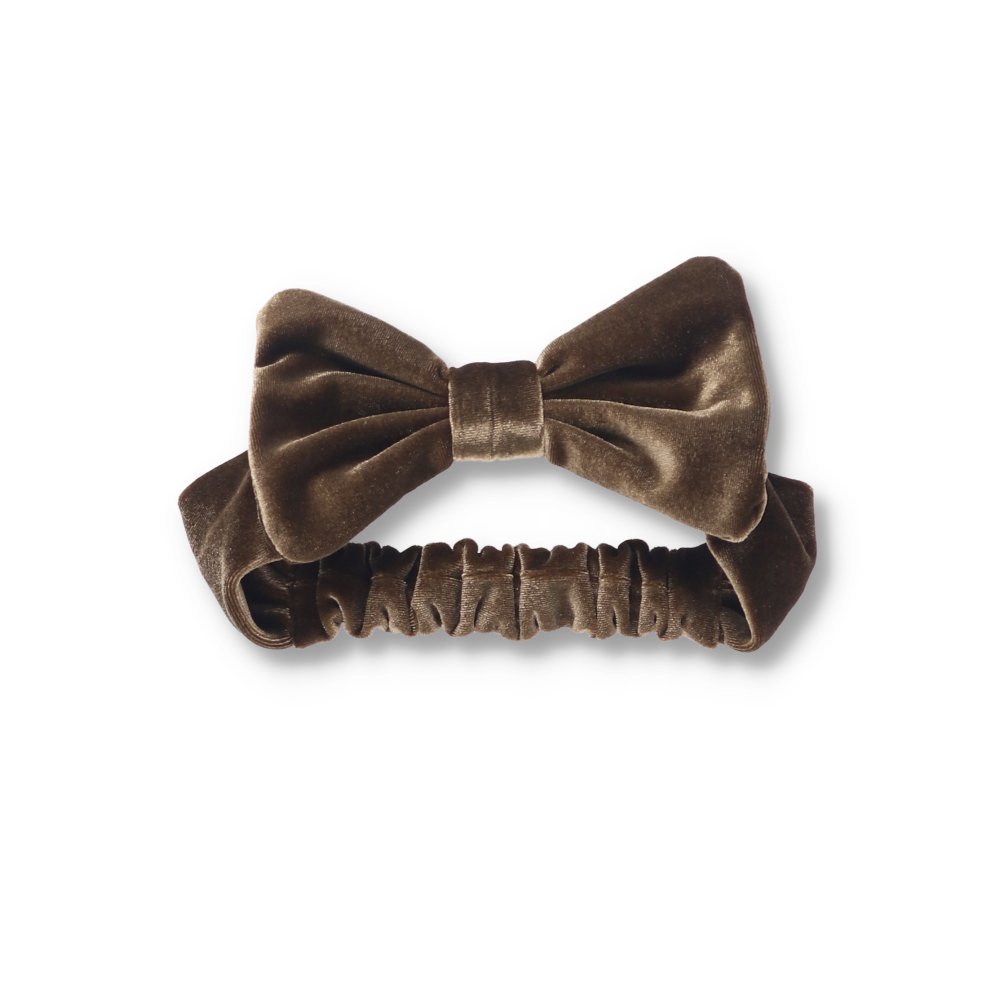 branshes ベロアリボンヘアバンド ブランシェス マタニティウェア・ベビー用品 その他のベビーグッズ ピンク ブラウン