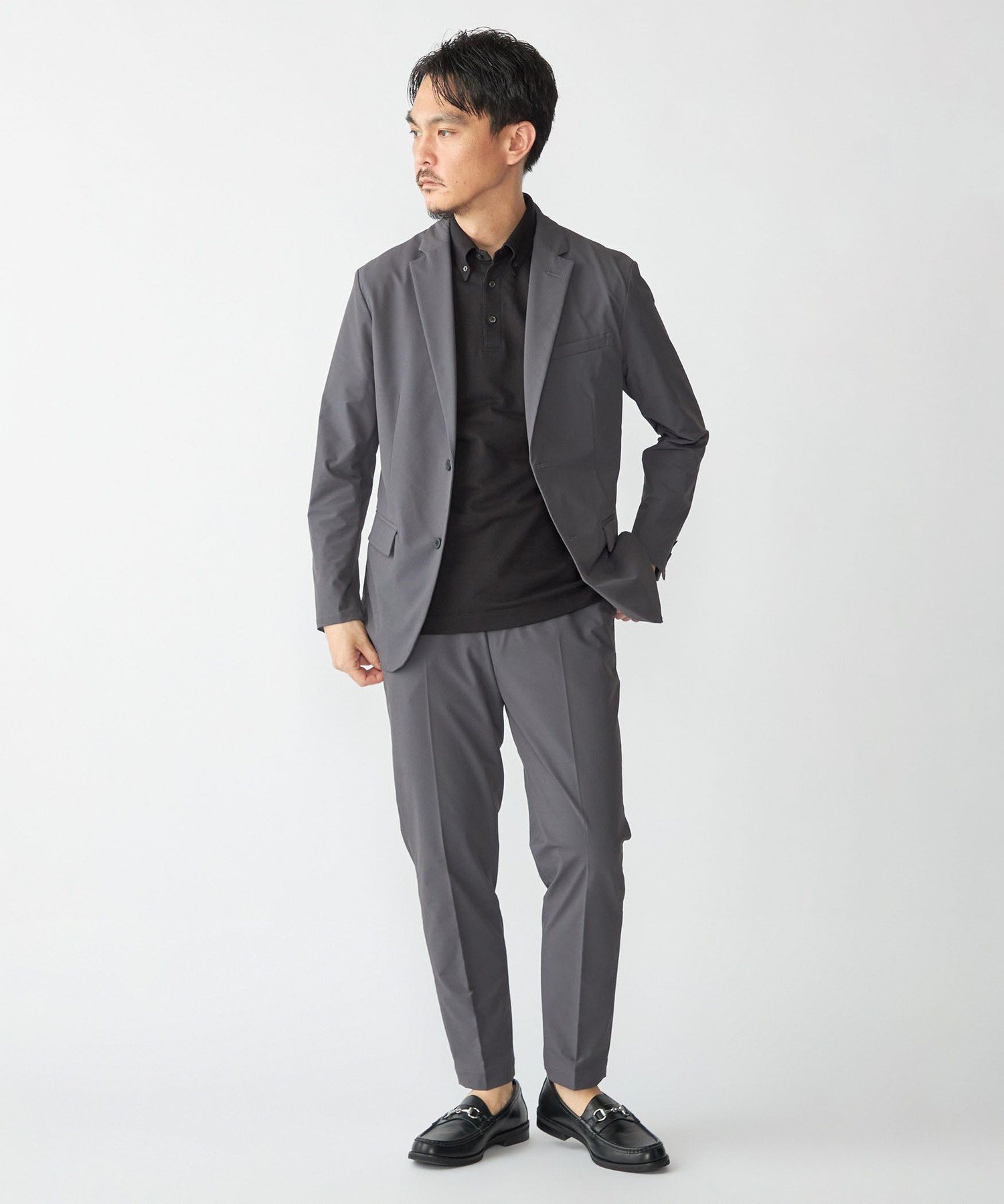 SHIPS MEN SHIPS:<手洗い可能>FELCERA(R) 2ボタン セットアップ シップス スーツ・フォーマル セットアップスーツ ネイビー グレー【送料無料】