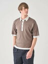 JOHN SMEDLEY バイカラー半袖コットンニットポロシャツ | BASEFORD | 30G EASY FIT ジョンスメドレー トップス ニット【送料無...