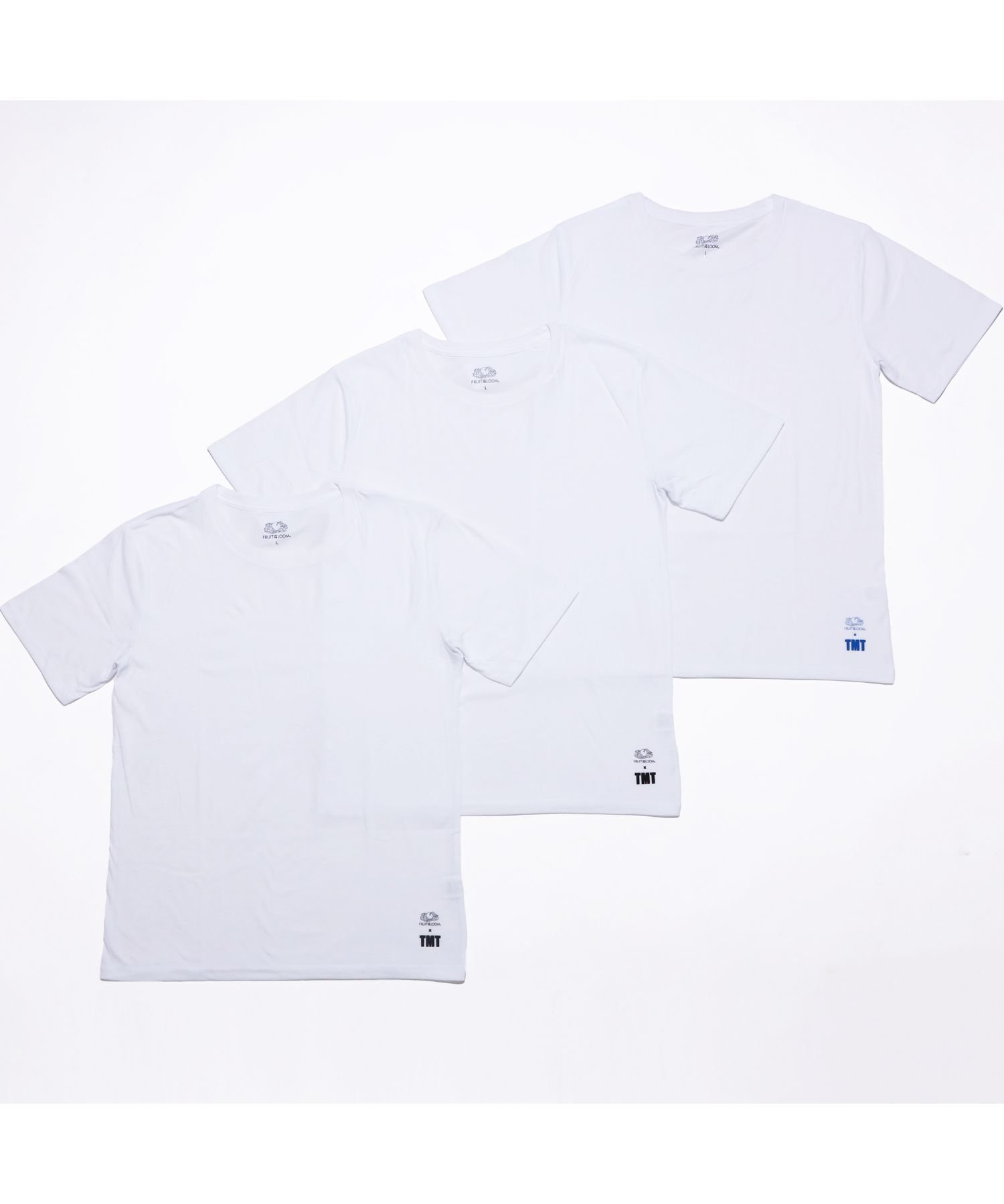 TMT 【TMT*FRUITS OF THE LOOM】3PACK-TEE ティーエムティー トップス カットソー・Tシャツ ブラック ホワイト
