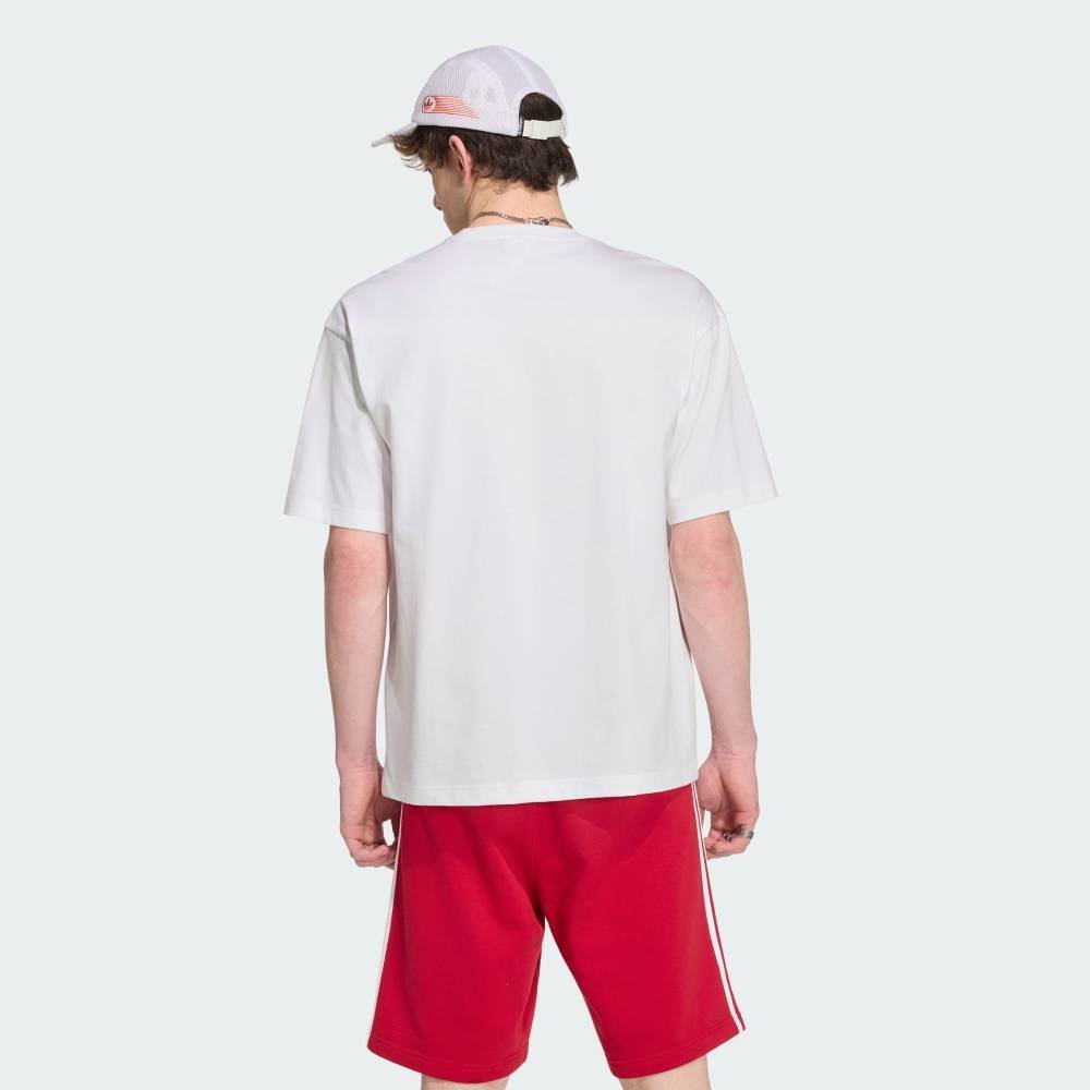 【公式】アディダス adidas 返品可 アディカラー トレフォイル Tシャツ アディダス トップス カットソー・Tシャツ ホワイト