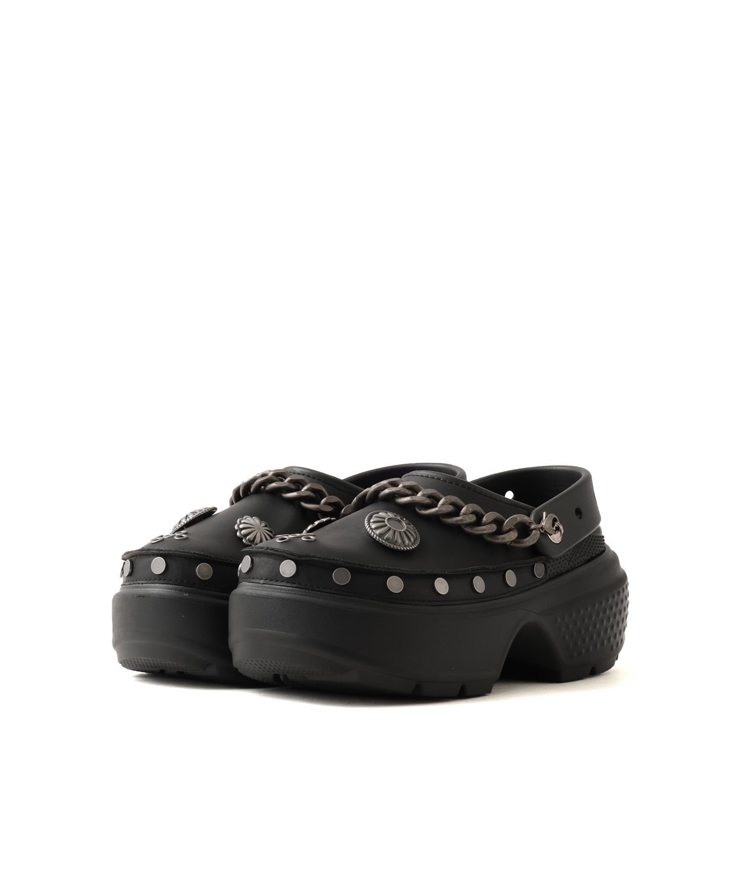 CROCS crocs Stomp Embellished Clog Black アトモス シューズ・靴 サンダル ブラック