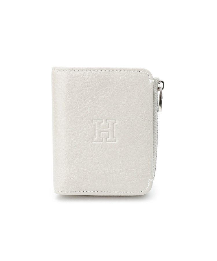 HIROFU 【プラティカ】二つ折り財布 レザー コンパクト ウォレット 本革(商品番号:P25-50805) ヒロフ 財布・ポーチ・ケース 財布 グレー ブル...