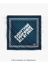 SHIPS MEN SHIPS: A24 * EEAAO * SHIPS ロゴ ドット プリント バンダナ シップス ファッション雑貨 スカーフ・バンダナ ブル...