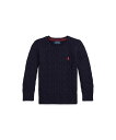 【SALE／30%OFF】POLO RALPH LAUREN (ボーイズ 4才~7才)ケーブルニット コットン セーター ラルフローレン トップス ニット ネイビー【送料無料】