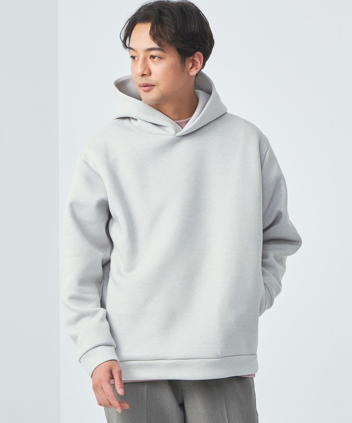 ユナイテッドアローズグリーンレーベルリラクシング 【SALE／30%OFF】UNITED ARROWS green label relaxing リバーダンボール フーディ パーカー ユナイテッドアローズ グリーンレーベルリラクシング トップス パーカー・フーディー グレー ブルー【送料無料】