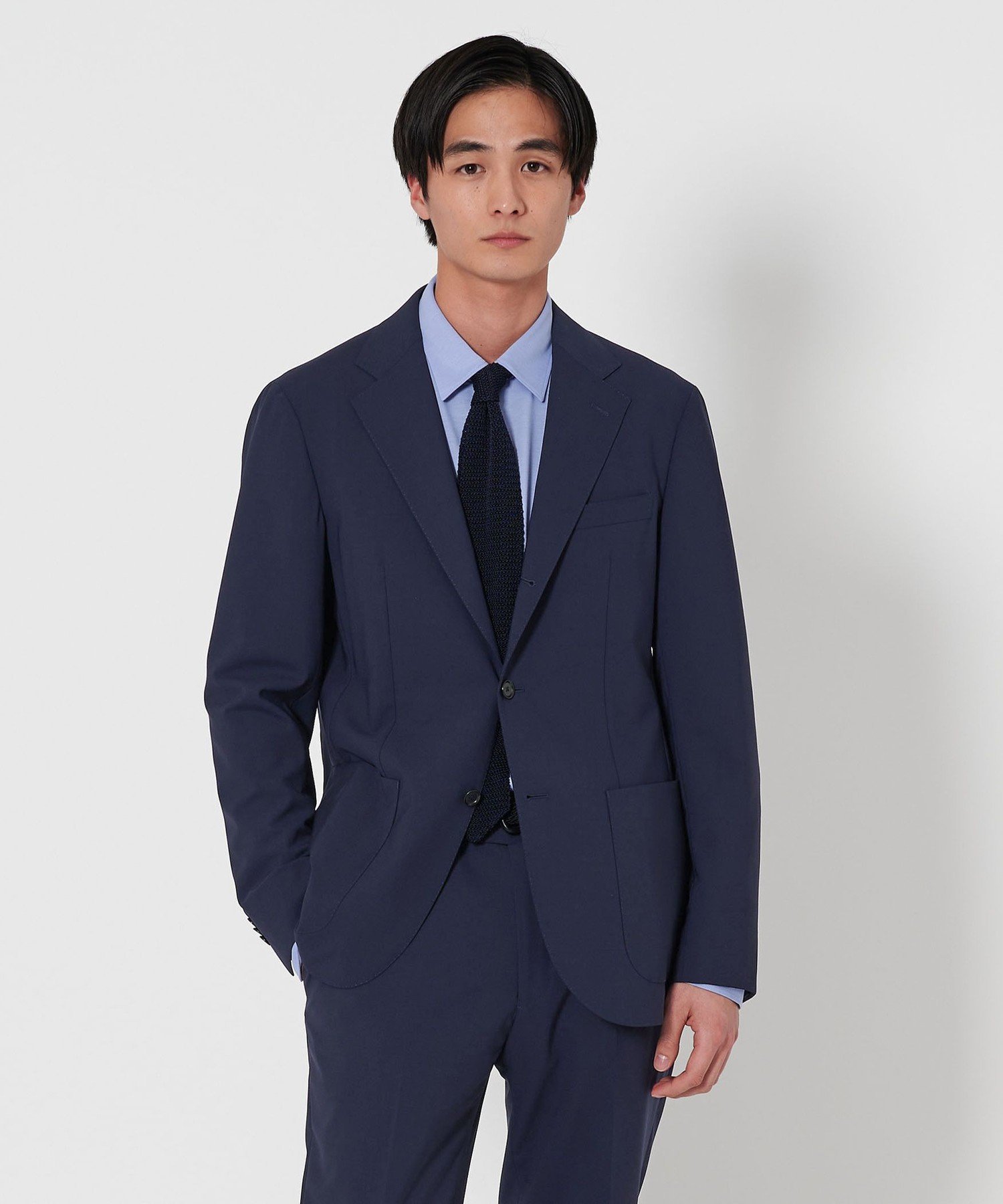 UNITED ARROWS トロピカル 3ボタン テーラードジャケット -撥水・2WAYストレッチ- ユナイテッドアローズ スーツ・フォーマル スーツジャケット ネイビー グレー【送料無料】
