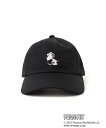 BEAMS GOLF PEANUTS スヌーピー 刺繍 キャップ ビームス ゴルフ 帽子 キャップ ブラック ホワイト【送料無料】