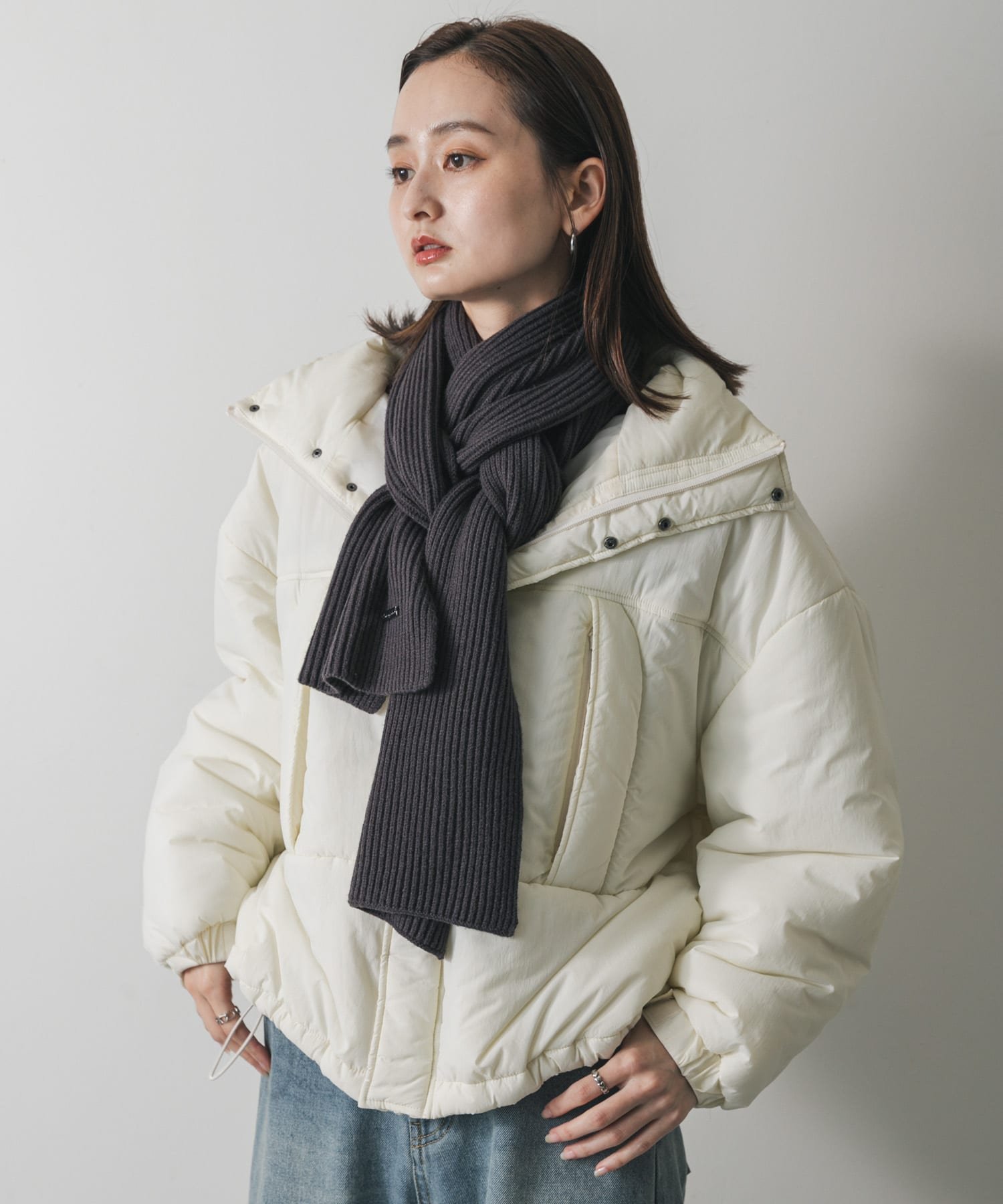 SENSE OF PLACE モチモチニットストール センス オブ プレイス ファッション雑貨 マフラー・ストール・..