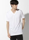 Hanes HANES/(M)【HANES】パック入りVネックTシャツ赤(3P) HM2145K 010 無地 ジーンズメイト トップス カットソー Tシャツ ホワイト