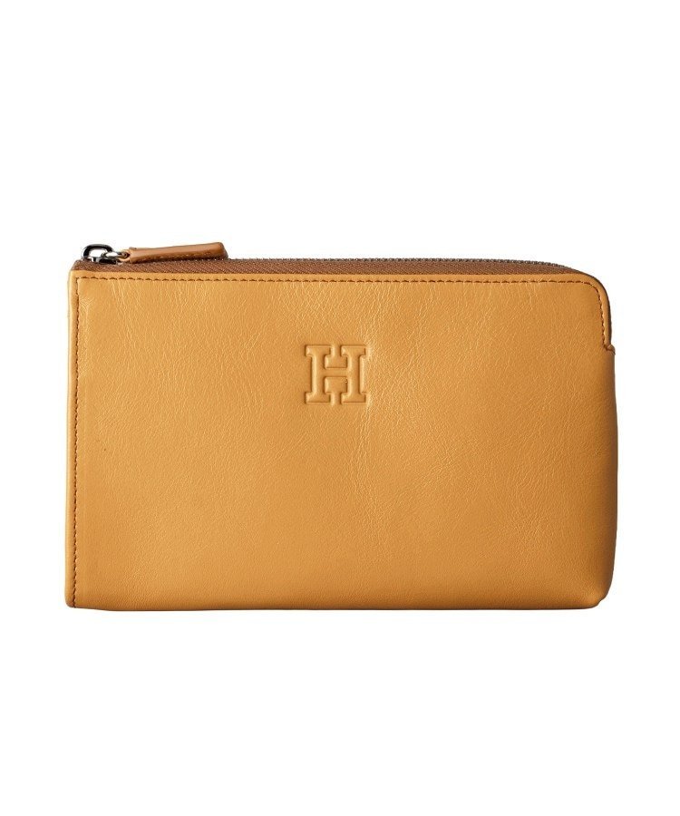 HIROFU 【アクセサリー】ポーチ スリム レザー 本革(商品番号:P25-50807) ヒロフ 財布・ポーチ・ケース ポーチ グレー ブルー