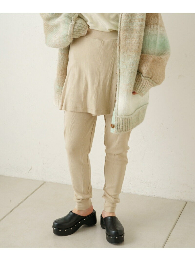 【SALE／60%OFF】PAL GROUP OUTLET 【Kastane】スカート付きレギンス パル グループ アウトレット インテリア・生活雑貨 その他のインテリア・生活雑貨 ブラック ブラウン ホワイトのサムネイル