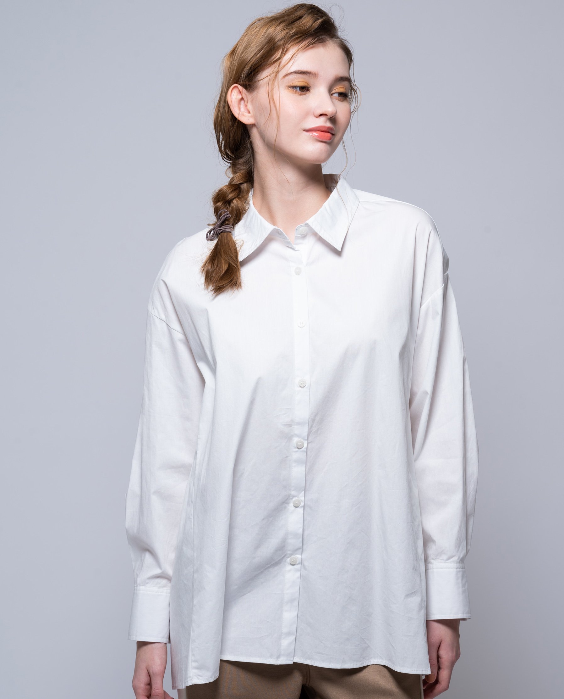 【SALE／50%OFF】YEVS ブロードバックオープニングシャツ イーブス トップス シャツ・ブラウス ホワイト ブラック