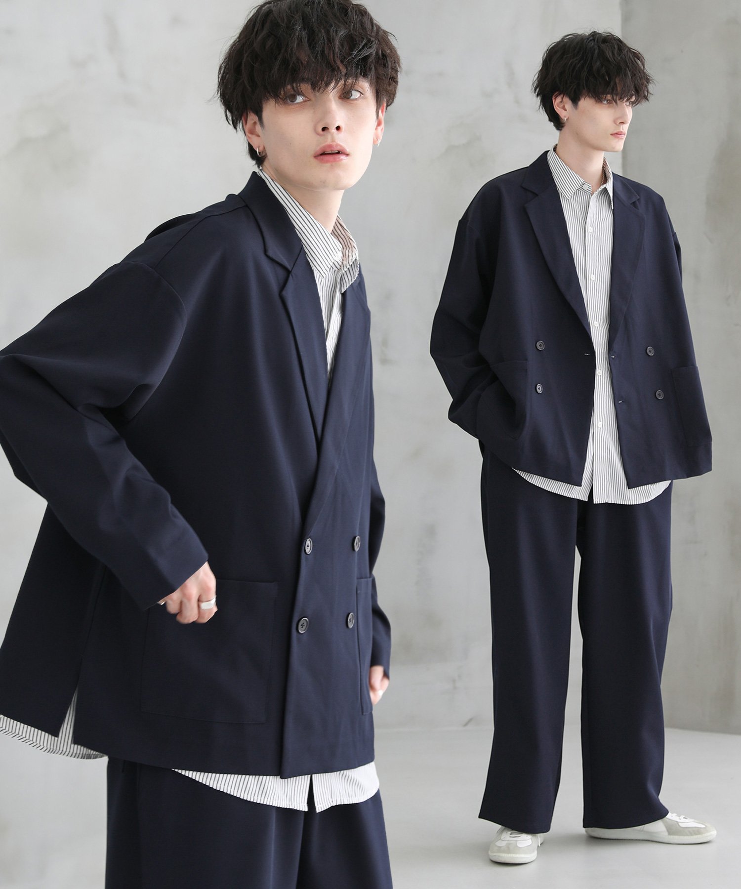 セットアップ カジュアル スーツ ワイド レッグ パンツ 高級大人 楽天市場】幅広 ワイド(スーツ・セットアップ|メンズ