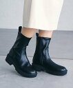 【SALE/60%OFF】Juze リサイクルレザータンクソールストレッチブーツ ビス シューズ・靴 ブーツ ブラック ブラウン ホワイト