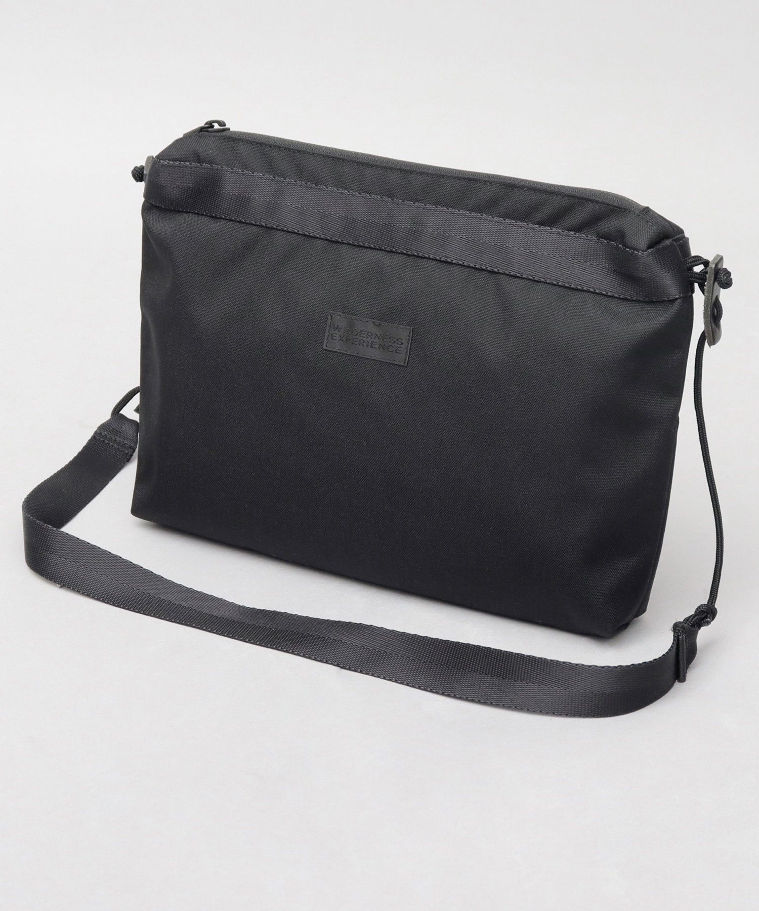 WILDERNESS EXPERIENCE ショルダーバッグ ミニショルダー スクエア CORDURAナイロン 日本製 無地 エー.エム.エス. バッグ ショルダーバッグ ブラック