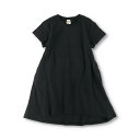 branshes 【WEB限定/DRC/お肌に嬉しい綿100%】サイド切替フレア半袖ワンピース ブランシェス ワンピース・ドレス ワンピース ブラック ブルー グレー レッド パープル