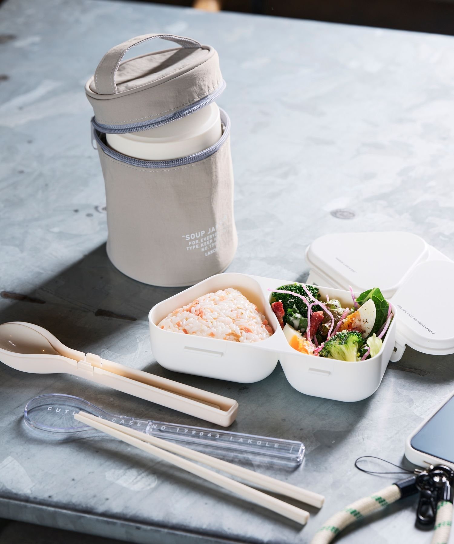 【SALE／5%OFF】LAKOLE スープジャー420ml ラコレ 食器・調理器具・キッチン用品 弁当箱・ランチボックス ホワイト グレー stylife-14429164 Rakuten Fashion サンプル画像3