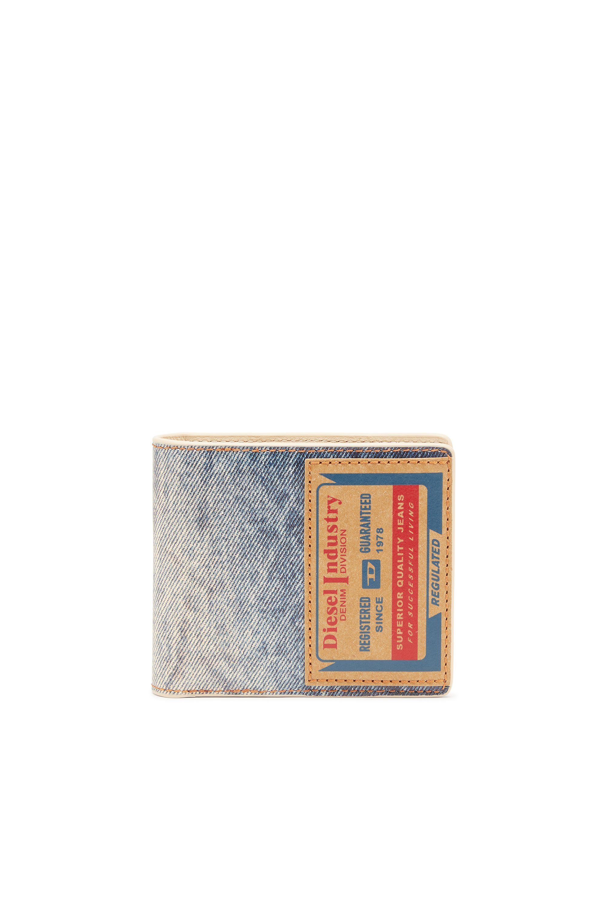 ディーゼル 二つ折り財布（メンズ） DIESEL メンズ 二つ折りウォレット JACKRON BI-FOLD COIN S ディーゼル 財布・ポーチ・ケース 財布 ブルー【送料無料】