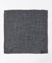 【SALE/40%OFF】SHIPS MEN SHIPS: CANEPA社製 小紋柄 ウール チーフ シップス ファッション雑貨 ハンカチ・ハンドタオル グレー