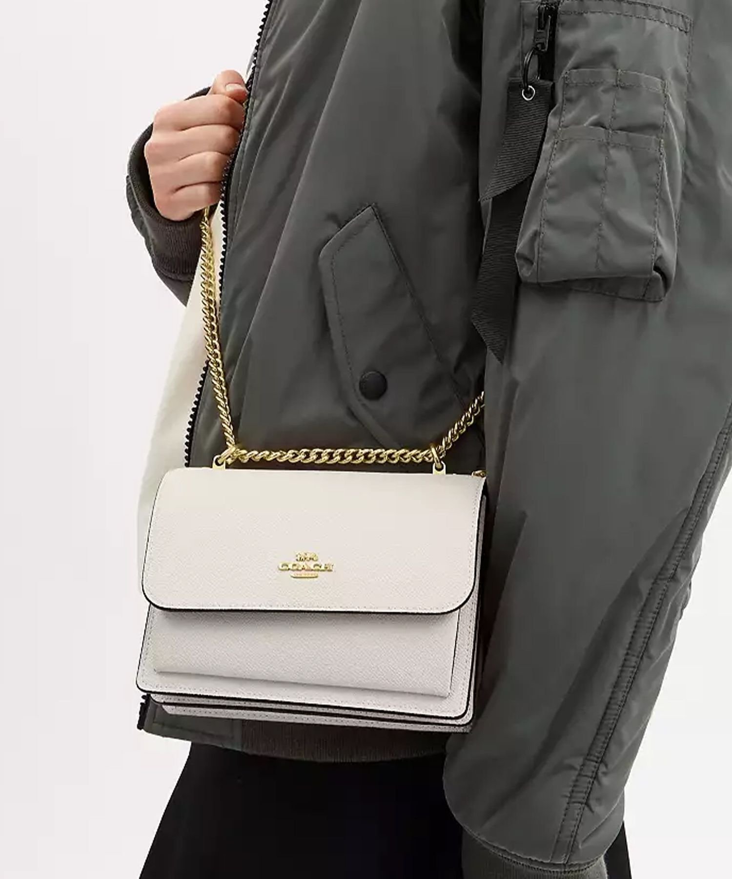 【SALE／70%OFF】COACH OUTLET 【公式】ミニ クレア クロスボディ バッグ コーチ　アウトレット バッグ ショルダーバッグ ホワイト【送料無料】のサムネイル