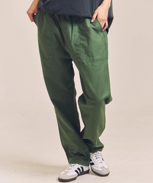 SELECT BRANDS GUNG HO/ガンホー EAZY FATIGUE PANTS -BACK SATIN(MENS) ジャックローズ パンツ その他のパンツ ブラック グリーン
