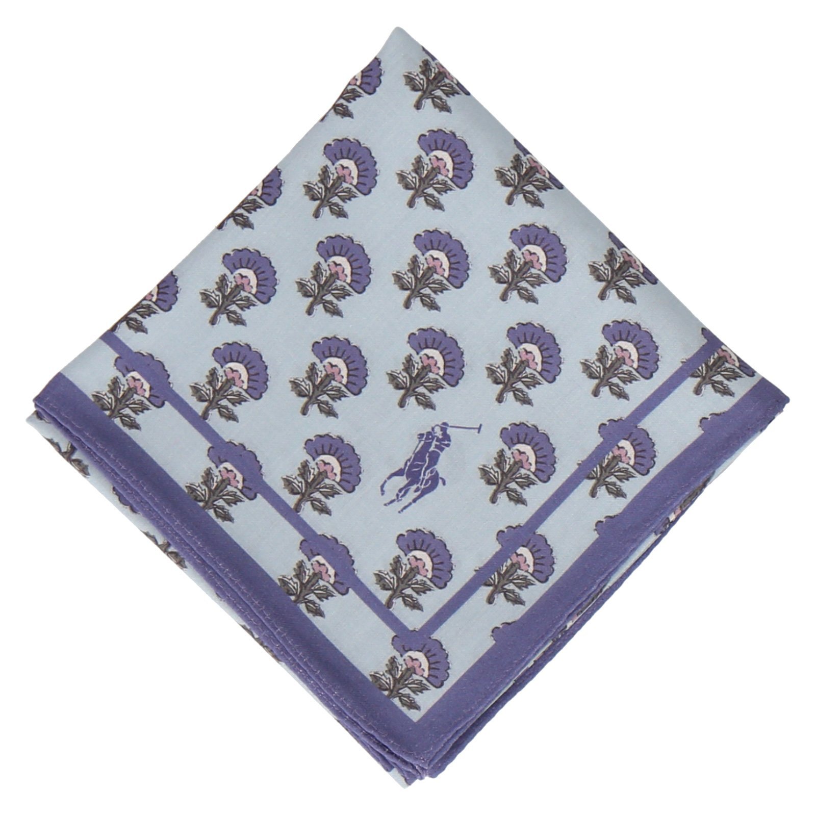 POLO RALPH LAUREN POLO RALPH LAUREN(ポロ ラルフ ローレン) レディース プリントハンカチ インターモードカワベ ファッション雑貨 ハンカチ・ハンドタオル ブルー ホワイト