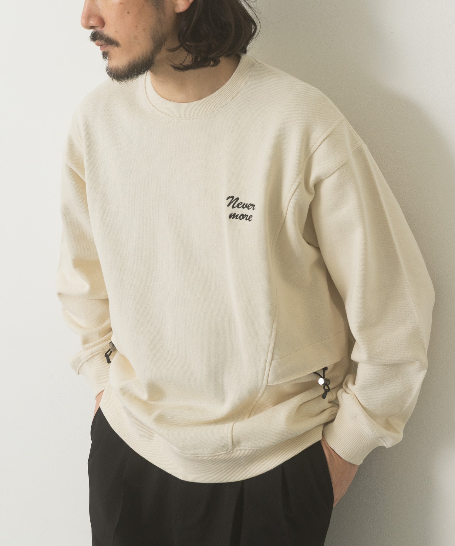 【SALE／20%OFF】URBAN RESEARCH ITEMS サイドストレージ裏毛スウェットtops アーバンリサーチアイテムズ トップス スウェット・トレーナー グレー ブラック ネイビー ホワイト【送料無料】