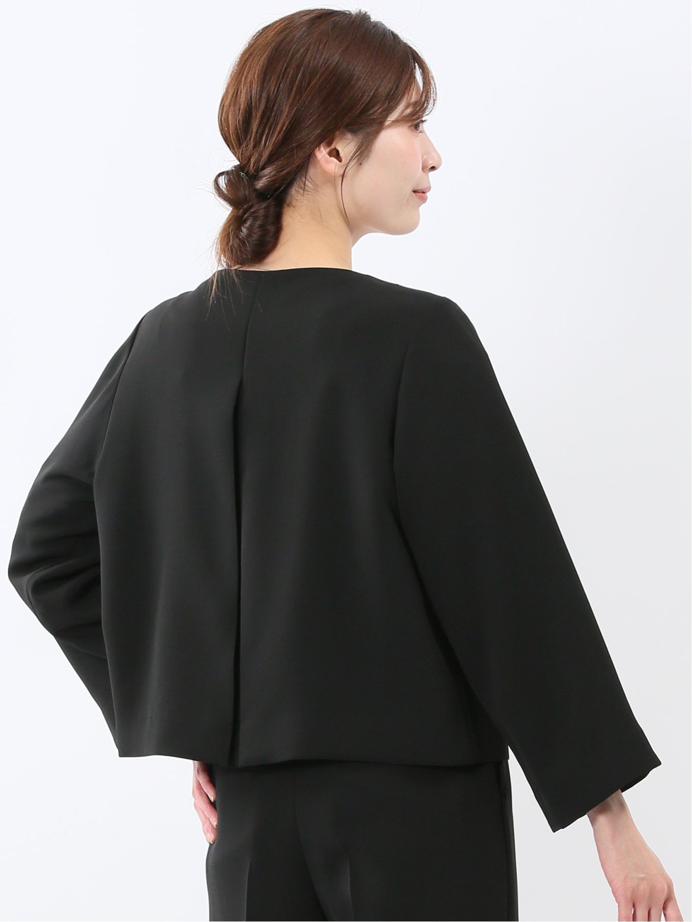 【SALE／15%OFF】m.f.editorial トリアセライク バージャケット 黒(セットアップ可能) タカキュー ジャケット・アウター テーラードジャケット・ブレザー【送料無料】