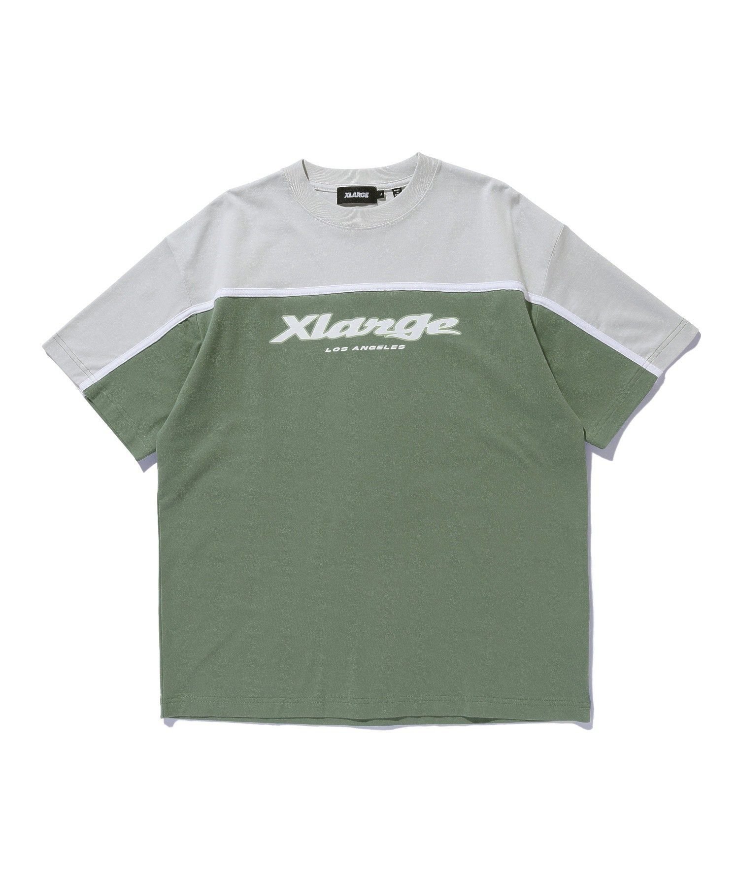 COLOR SCHEME S/S TEE エクストララージ トップス カットソー・Tシャツ ネイビー グリーン ブラック