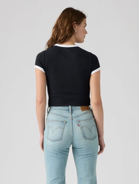 グラフィック エッセンシャル ベビーリンガーTシャツ リーバイス トップス カットソー・Tシャツ
