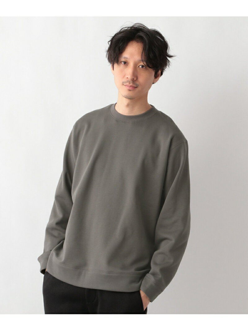 【SALE／70%OFF】GLOBAL WORK (M)エアカルスウェットCR+WARM グローバルワーク トップス スウェット・トレーナー ホワイト グリーン グレー ベージュのサムネイル