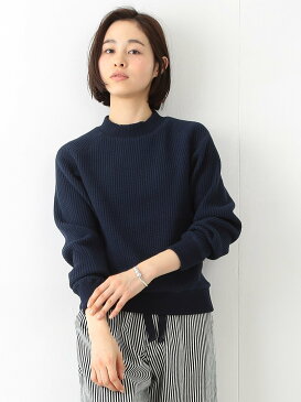 BEAMS BOY Jackman * BEAMS BOY / ワッフル ミドルネック ビームス ウイメン カットソー スウェット ホワイト ブラック グリーン グレー ネイビー【送料無料】