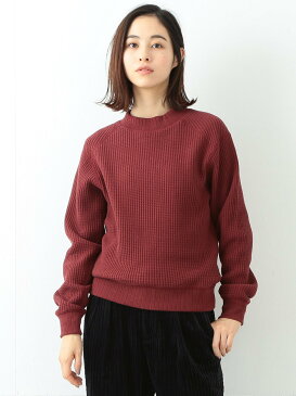 BEAMS BOY Jackman * BEAMS BOY / ワッフル ミドルネック ビームス ウイメン カットソー スウェット ホワイト ブラック グリーン グレー ネイビー【送料無料】