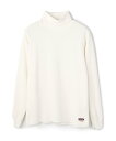 schott LS HONEYCOMB TURTLENECK T-SHIRT/ハニカム タートルネックTシャツ ショット トップス その他のトップス ホワイト ブラック【送料無料】 その1